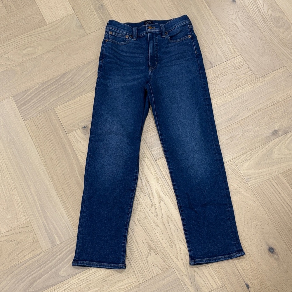 J. Crew Dark Blue Stovepipe Jeans